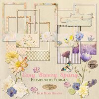 Easy Breezy Spring Frames with Florals by Julie Mead Designs
