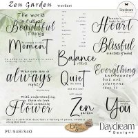 Zen Garden WordArt by Daydream Designs