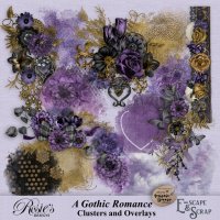 A Gothic Romance Clusters and Overlays by Rosie's Designs