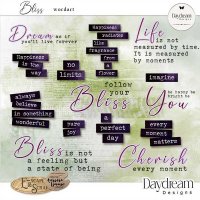 Bliss WordArt by Daydream Designs