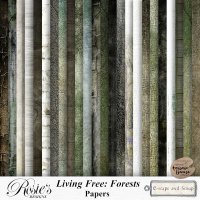 Living Free, Forests. Papers by Rosie's Designs