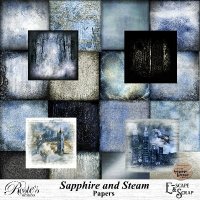 Sapphire and Steam Papers by Rosie's Designs