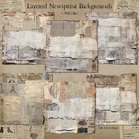 Newsprint Layered Backgrounds by Julie Mead