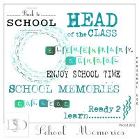 School Memories WordArt by DsDesign