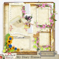 My Diary Frames by AneczkaW