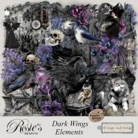Dark Wings Elements by Rosie's Designs