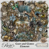 Gears and Gizmos Elements by Rosie's Designs