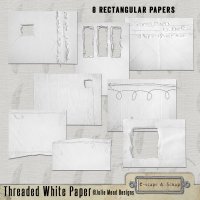 Threaded White Paper Pack by Julie Mead