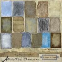 Artistic Photo Overlays Set 6 PU by Julie Mead
