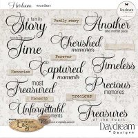 Heirloom WordArt by Daydream Designs