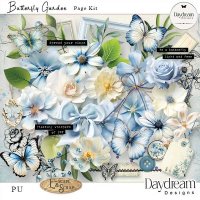 Butterfly Garden Page Kit by Daydream Designs