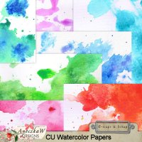 CU Watercolor Papers by AneczkaW