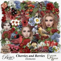 Cherries and Berries Elements by Rosie's Designs