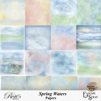 Spring Waters Papers by Rosie's Designs