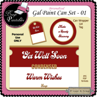 Get Well Gal Paint Can Set 01 by Boop Printable Designs