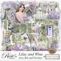 Lilac and Wine Artsy Bits by Rosie's Designs