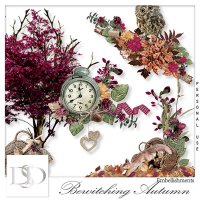 Bewitching Autumn Cluster Embellishments by DsDesign