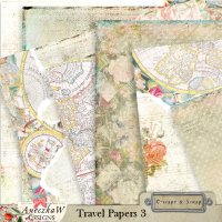 Travel Papers 3 by AneczkaW