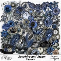 Sapphire and Steam Elements by Rosie's Designs