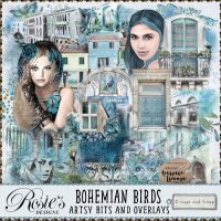 Bohemian Birds Artsy Bits by Rosie's Designs