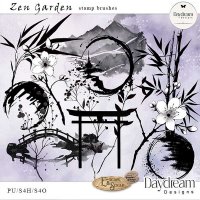 Zen Garden Stamp Brushes by Daydream Designs