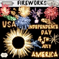 Fireworks-PU Elements by The Busy Elf