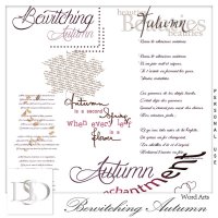 Bewitching Autumn Word Art by DsDesign