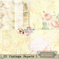 CU Vintage Papers 1 by AneczkaW