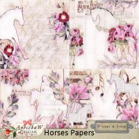 Horses Papers by AneczkaW