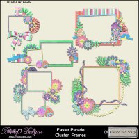 Easter Parade Cluster Frames by Boop Designs