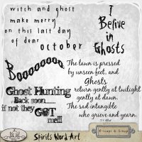 Spirits-Word Art Add-On by The Busy Elf