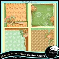 March Memories Stacked PAPERS 02 by Boop Designs