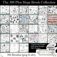 The 300 Plus Mega Brush Collection by Julie Mead