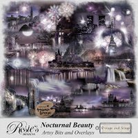 Nocternal Beauty Artistic Bits And Overlays by Rosie's Designs