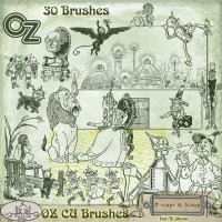 OZ CU Brushes by The Busy Elf
