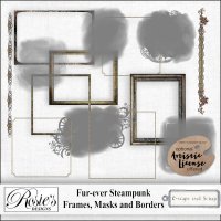 Fur Ever Steampunk Frames and Masks by Rosie's Designs
