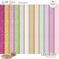 Gold Dust Solid Papers by Daydream Designs
