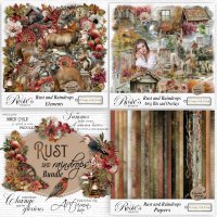 Rust and Raindrops Bundle by Rosie's Designs