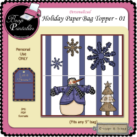 Holiday Bag Topper 01 by Boop Printable Designs
