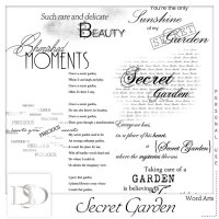 Secret Garden WordArt by DsDesign