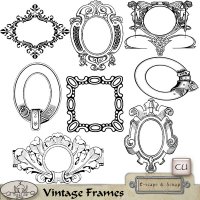 Vintage CU Frames by The Busy Elf