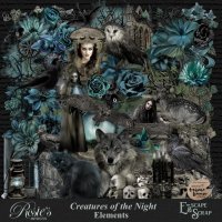Creatures Of The Night Elements by Rosie's Designs