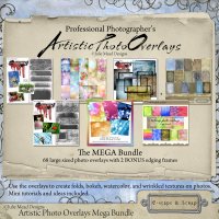 Artistic Photo Overlays Mega Bundle Pro Pack by Julie Mead