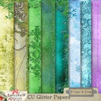 CU Glitter Papers by AneczkaW
