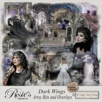 Dark Wings Artsy Bits by Rosie's Designs