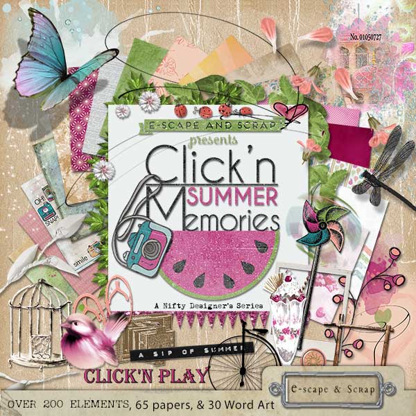Click n Summer Memories Mega Kit - A Nifty Collab - Click Image to Close