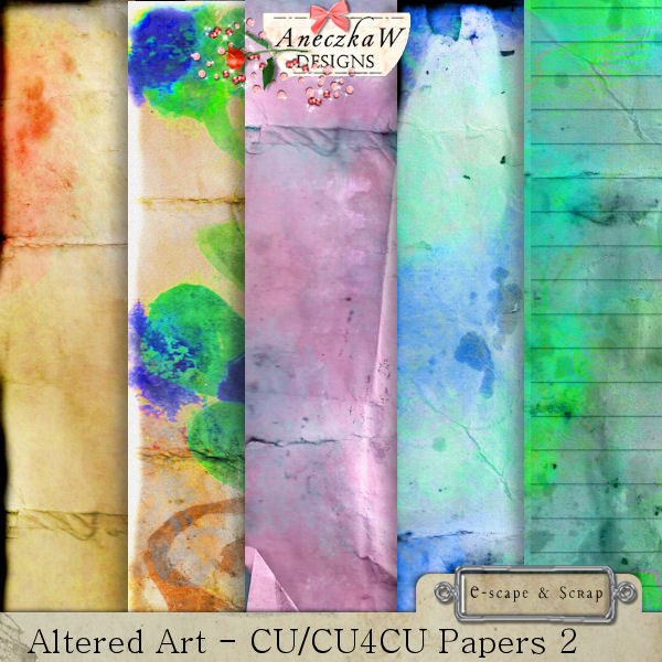 Altered Art- CU Papers 2 by AneczkaW - Click Image to Close