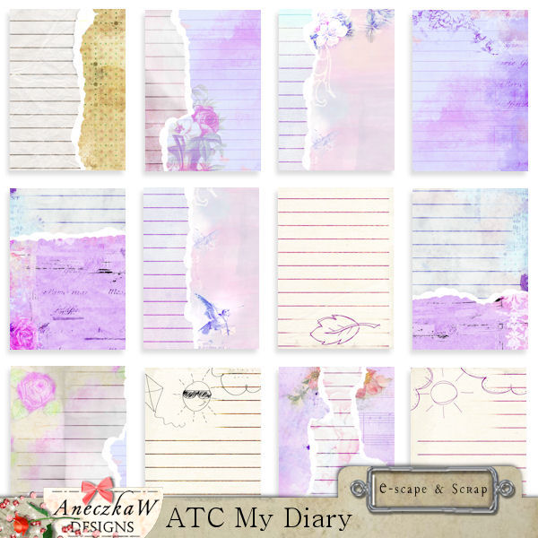 ATC My Diary by AneczkaW - Click Image to Close