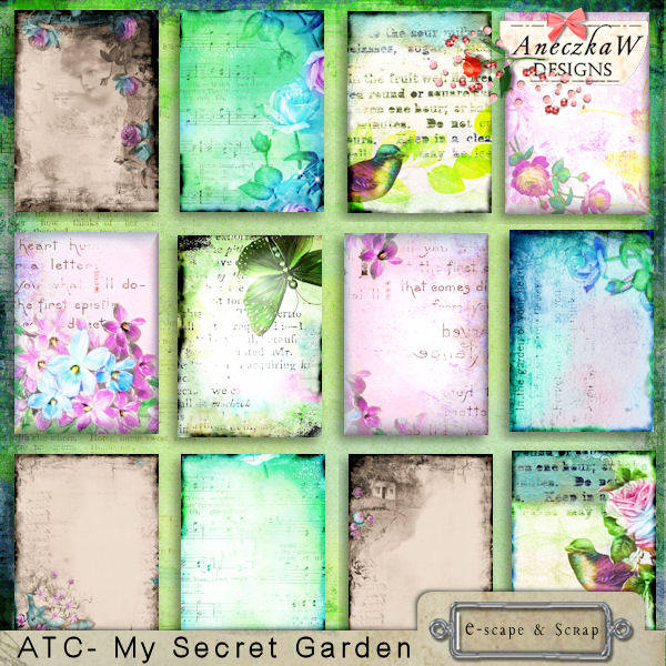 ATC- My Secret Garden by AneczkaW - Click Image to Close