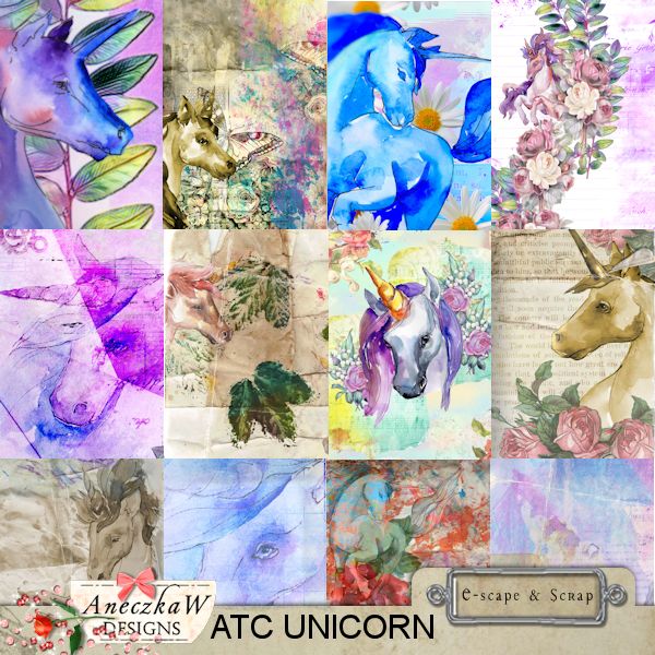 ATC Unicorn by AneczkaW - Click Image to Close